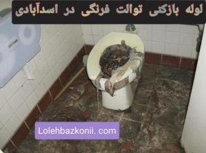 لوله بازکنی توالت فرنگی در اسدآبادی تهران