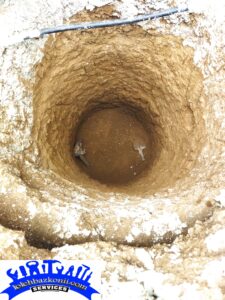 حفاری چاه توالت در قیطریه تهران