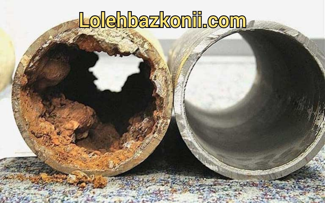 گرفتگی لوله با مصالح ساختمانی