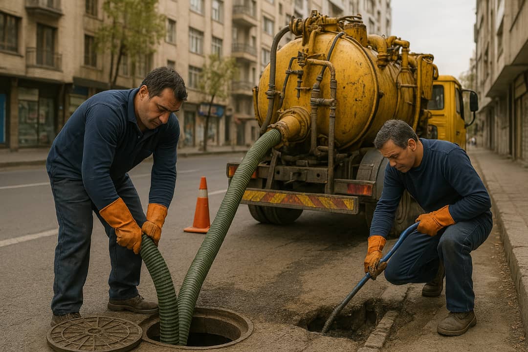 خدمات فنی تخلیه چاه فاضلاب در منطقه اوین تهران