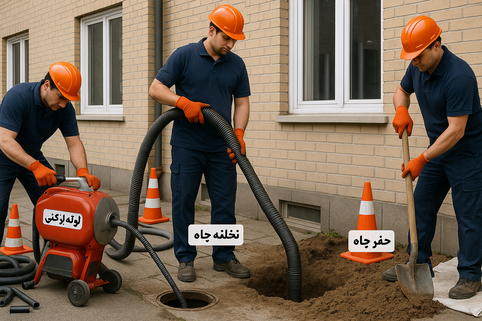 خدمات فنی تخلیه چاه توالت در بزرگراه خرازی تهران