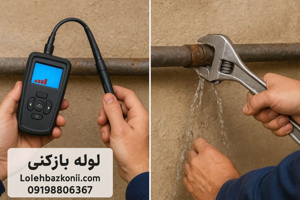 نشخیص دقیق نشتی لوله در شهرک غزالی تهران