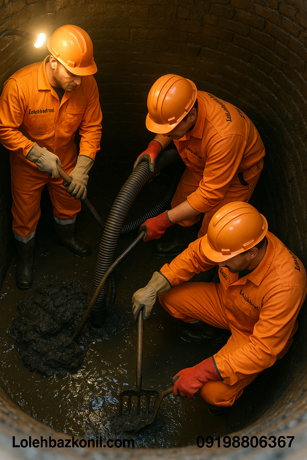 لایروبی و نوسازی چاه فاضلاب با نیروی انسانی در شهرک غزالی تهران