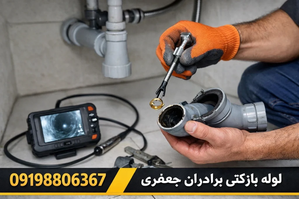 سایت برادران جعفری برای بیرون کشیدن طلا و جواهرات از لوله فاضلاب در شهرک راه آهن